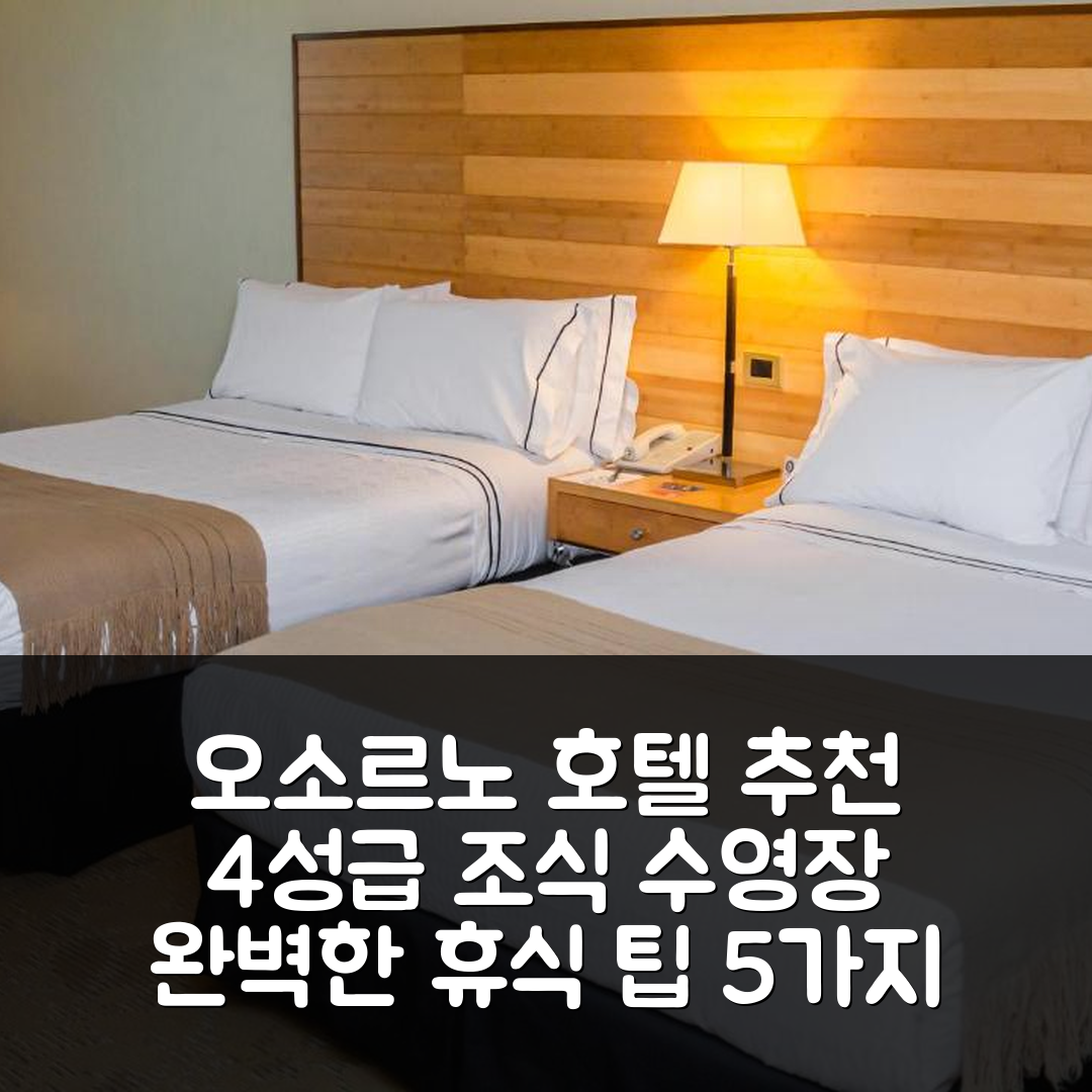 오소르노 숙소 여행 호텔 추천 소네스타 호텔 오소르노 | 4성급 조식과 수영장으로 즐기는 완벽한 휴식 5가지 팁
