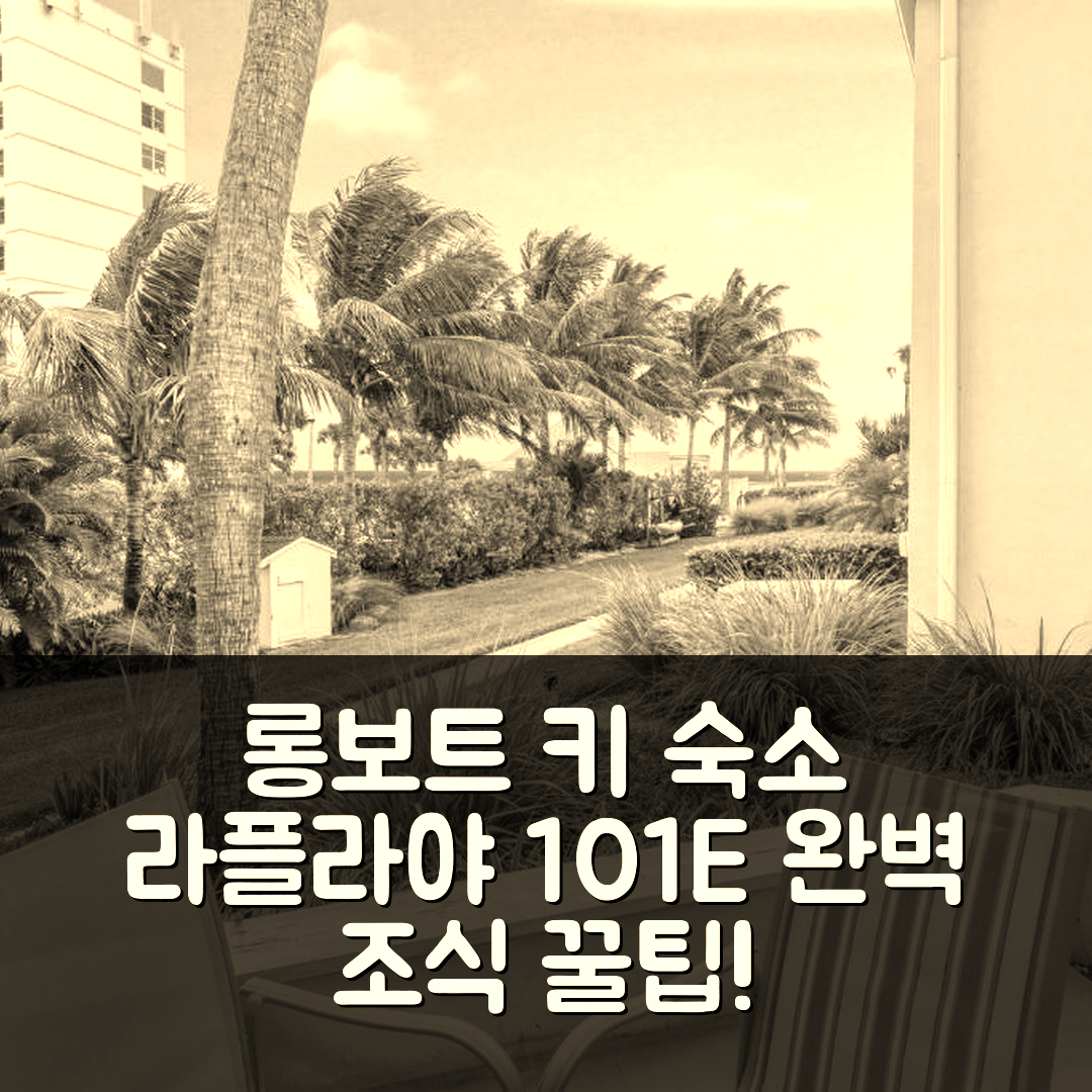 롱보트 키 숙소 여행 호텔 추천 라플라야 101E 호텔 | 개인 라나이에서의 완벽한 조식과 가성비 7가지 팁