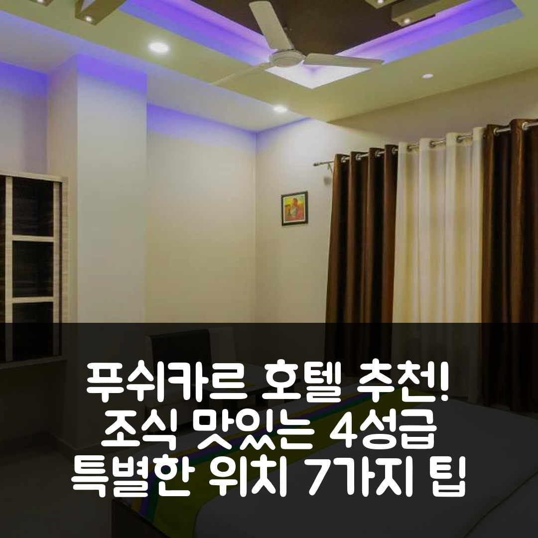 푸쉬카르 숙소 여행 호텔 추천 호텔 라지 가든 | 조식 맛있는 가성비 4성급 호텔의 특별한 위치 7가지 팁