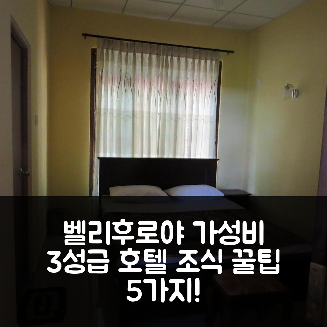 벨리후로야 숙소 여행 호텔 추천 벨픽 코티지 | 가성비 뛰어난 3성급 조식과 편리한 위치 5가지 팁