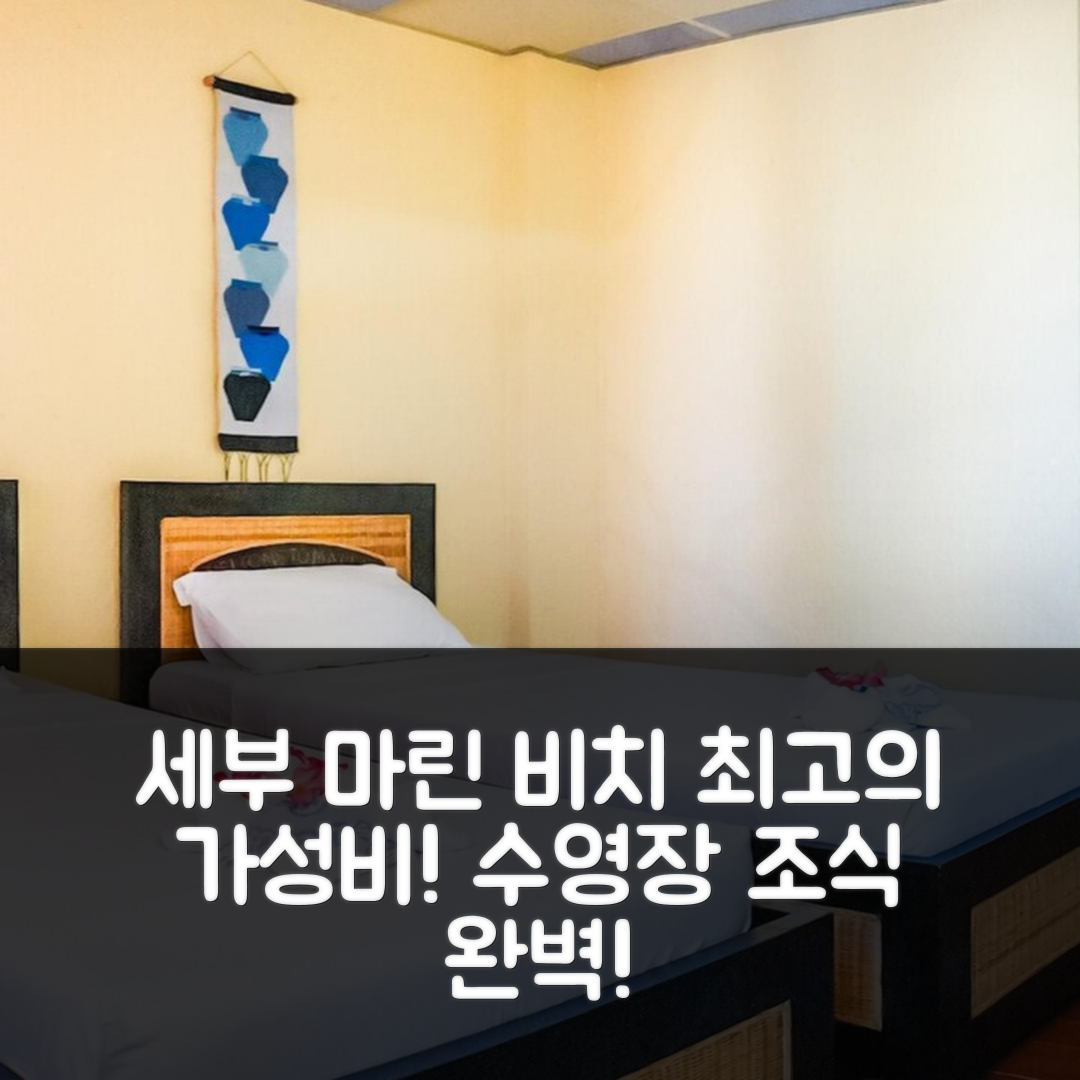 세부 숙소 여행 호텔 추천 마린 비치 리조트 | 수영장, 조식, 가성비 최고의 7가지 이유