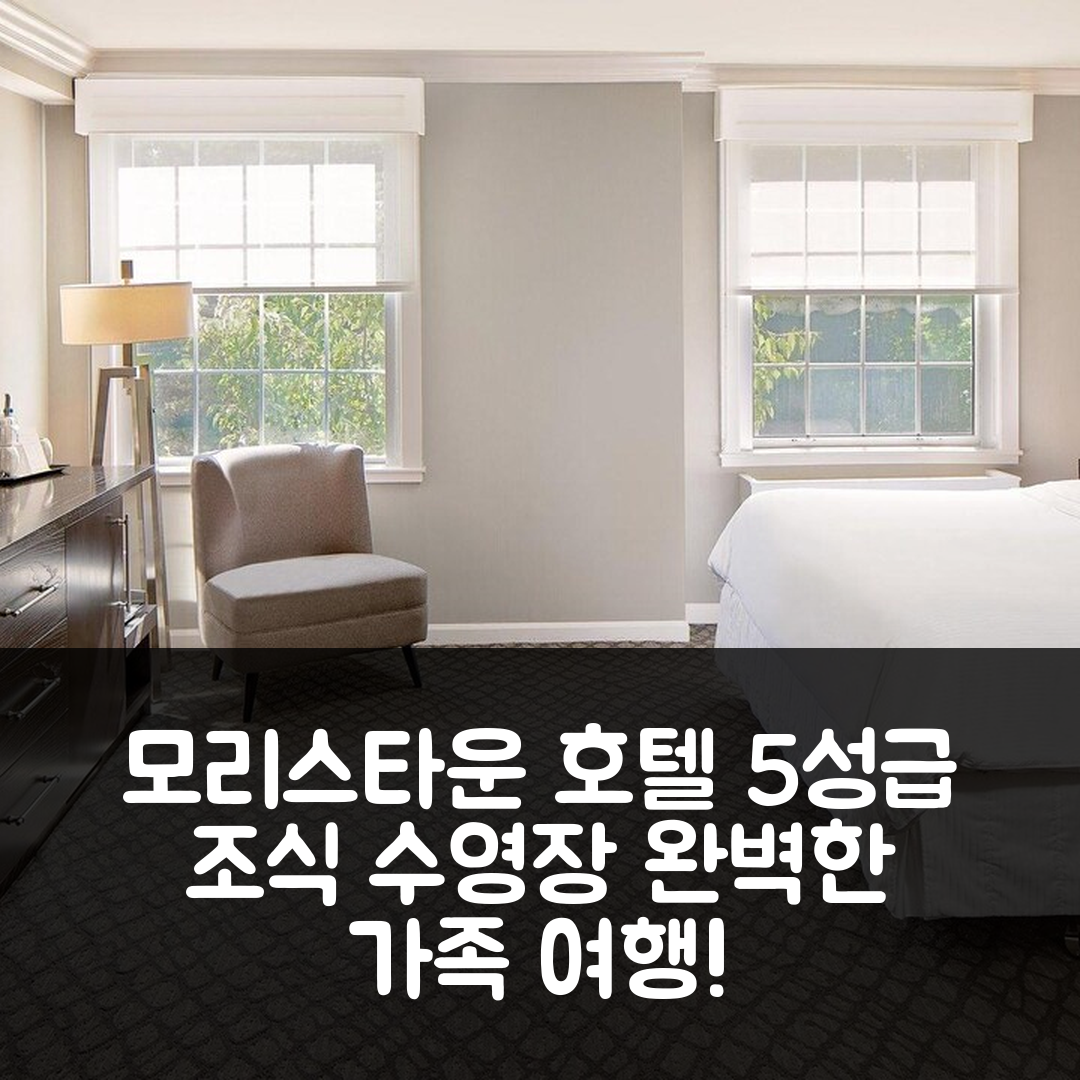 모리스타운 숙소 여행 호텔 추천 더 웨스틴 거버너 모리스 호텔 | 5성급 조식과 수영장 포함된 완벽한 가족 여행 팁 7가지
