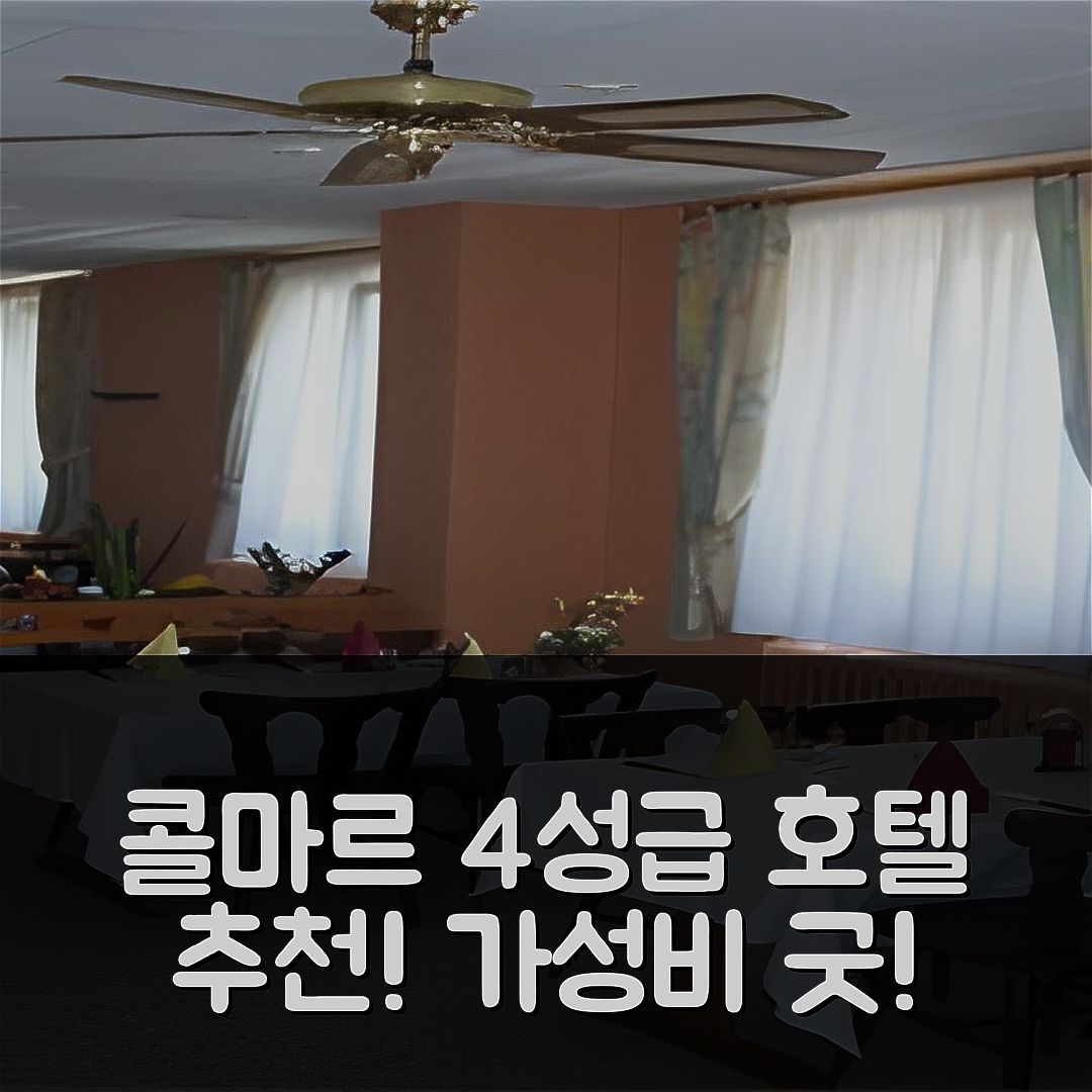 콜마르 숙소 여행 호텔 추천 호텔 뒤 래드호프 | 4성급 조식과 가성비 뛰어난 위치 정보 6가지